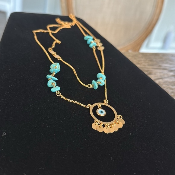 NWOT EYE DOUBLE NECKLACE - Picture 17 of 17